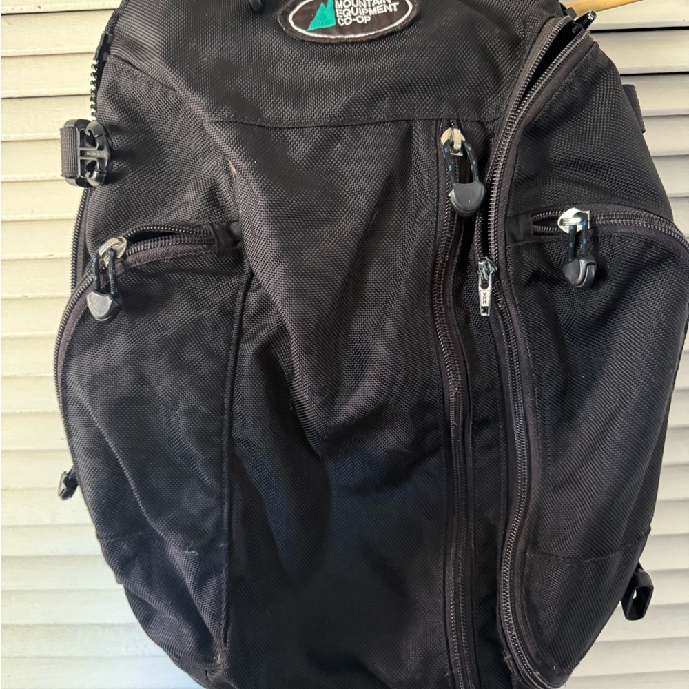 MEC Black Multi-Pocket Backpack